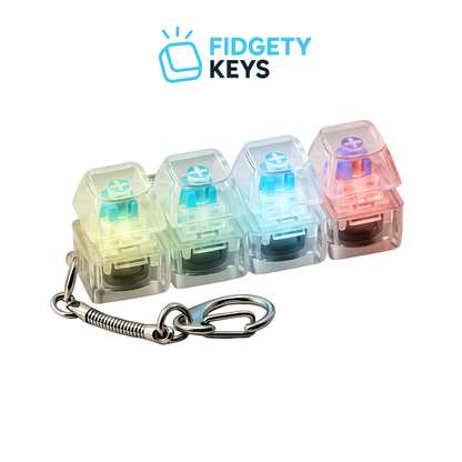 Fidgety Keys™ Keyboard Fidget Keychain